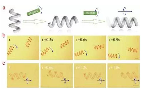 微流控光刻仿生螺旋微型马达