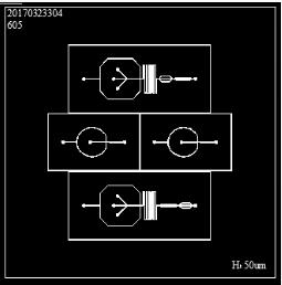 CAD微流控芯片设计图