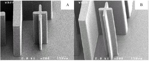 PDMS样品上电铸微模具工艺流程