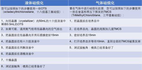 液体/气体硅烷化 液体/气体硅烷化