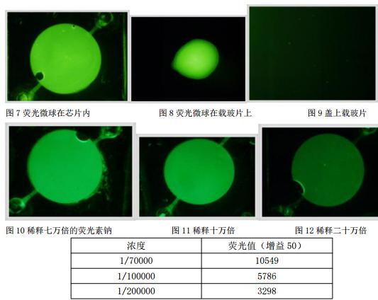荧光素钠溶液的荧光值