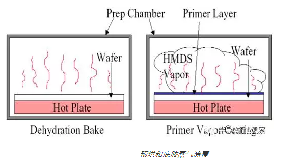 预烘和底胶蒸汽涂覆