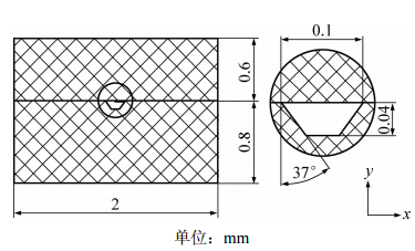 图3 仿真的几何模型