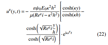 电场驱动下的流速分布