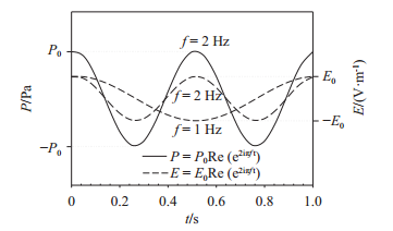 图 2   压力和电场随时间的变化