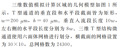 微通道的结构及几何尺寸