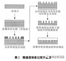 微通道制备过程示意图
