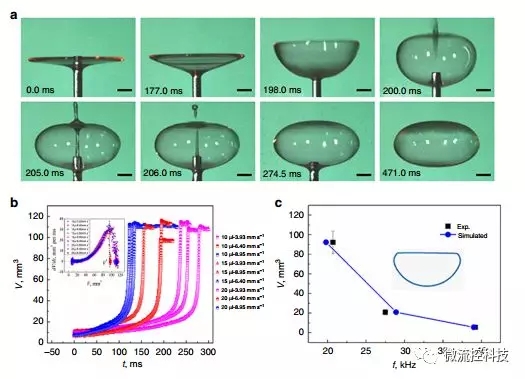 气泡的形成进行控制