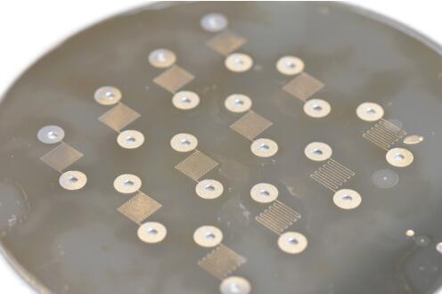 通道宽度100um和通道间距200~600um的晶圆级阳极键合钛微流控器件阵列