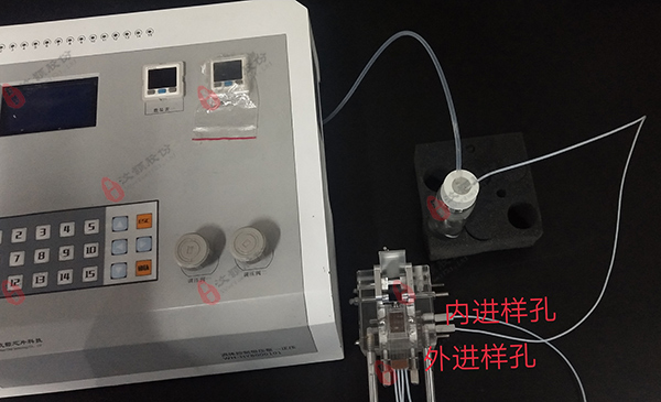 液滴进样测试效果连接图