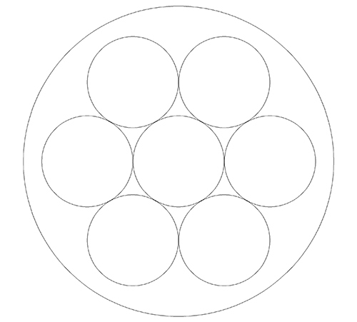 花瓣式结晶发生器横截面