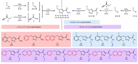 图 4 利用本方法进行卢非酰胺衍生物库的合成