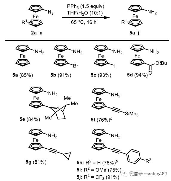 图4. 功能性二茂铁胺的种类 图4. 功能性二茂铁胺的种类