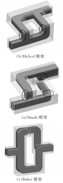 图４分合式通道流动混合示意图