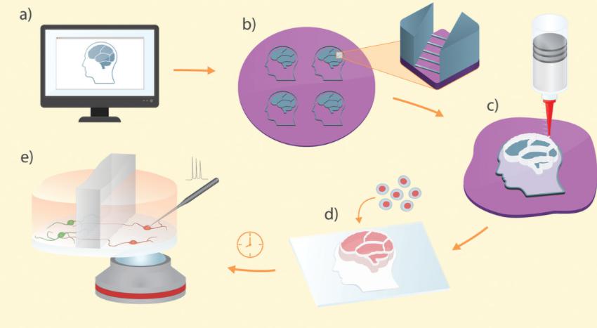 3D打印的软光刻工艺的图形 3D打印的软光刻工艺的图形