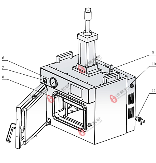 WH-2000B 真空热压键合机示意图2